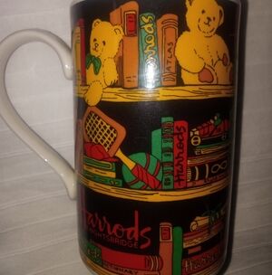 Harrod's Nightsbridge Collector Teddy Bear Mug 6 oz. Made In Scotland
